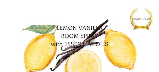 vanilla lemon aromatherapy room spray mist natural essential oils car bathroom 2 oz bottle with trigger spray daisy and mabel organics
