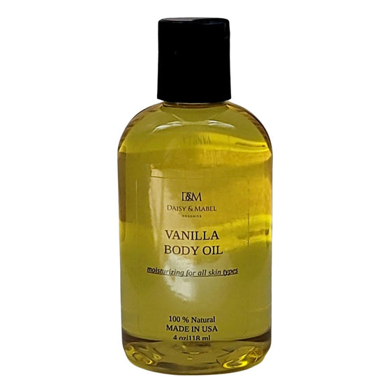 vanilla body oil dry skin amazon fragrance perfume daisy & mabel organics 4 oz bottle