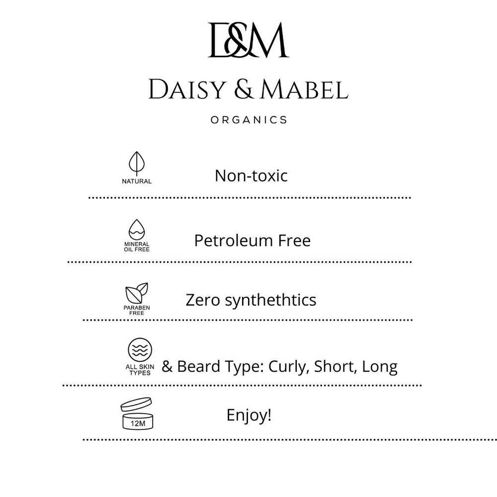 
                  
                    daisy & mabel organics ingredients for skin under beard natural curly beards
                  
                