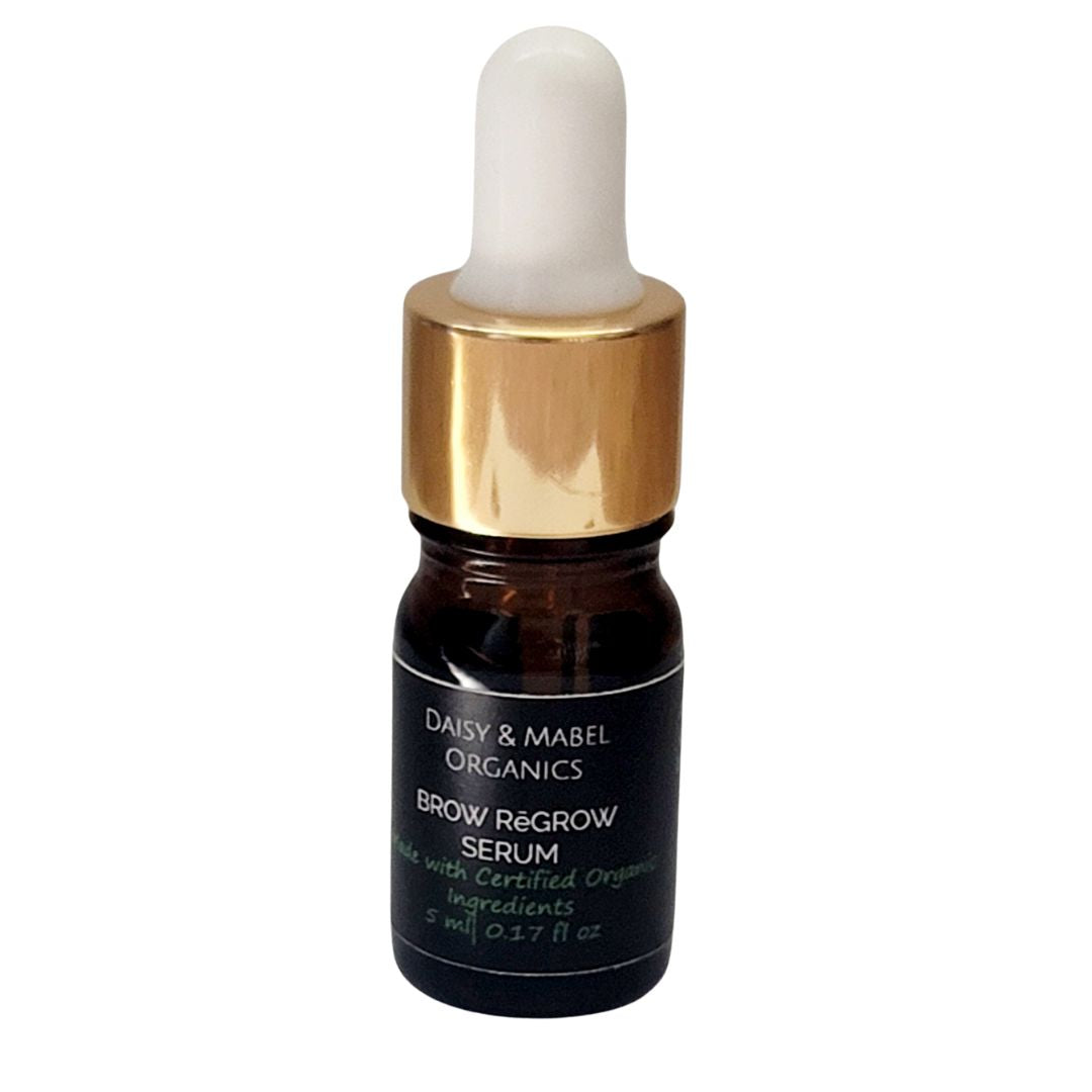 eyebrow growth serum for thin over plucked brows certified organic ingredients daisy mabel organics
