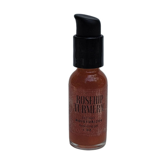 rosehip turmeric face jelly moisturizer 1 oz bottle daisy and mabel organics