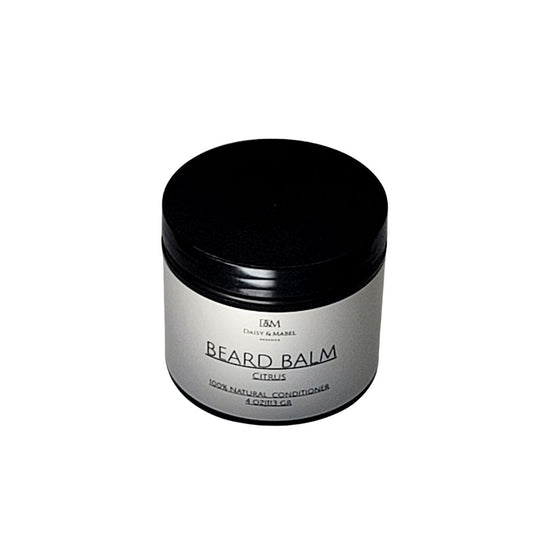 beard balm for black men with patchy beard sensitive skin 4oz natural ingredients citrus scent daisy and mabel organics