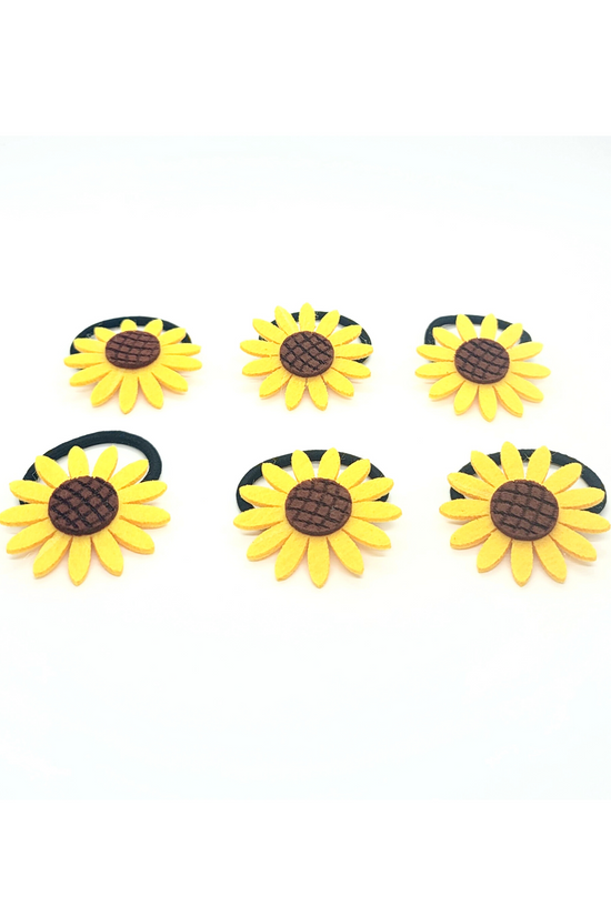 updo holder for hair yellow brown sunflower