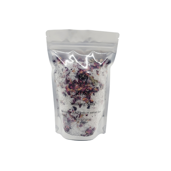 epsom rose salt soak for full body or partial foot soak daisy and mabel organics